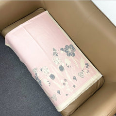 LA FERANI Cashmere Scarf 180x65 Rose Wool Shawl Wrap Stole Pashmina S9