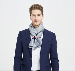 Men Scarf 160x30 dark grey business style ZH2