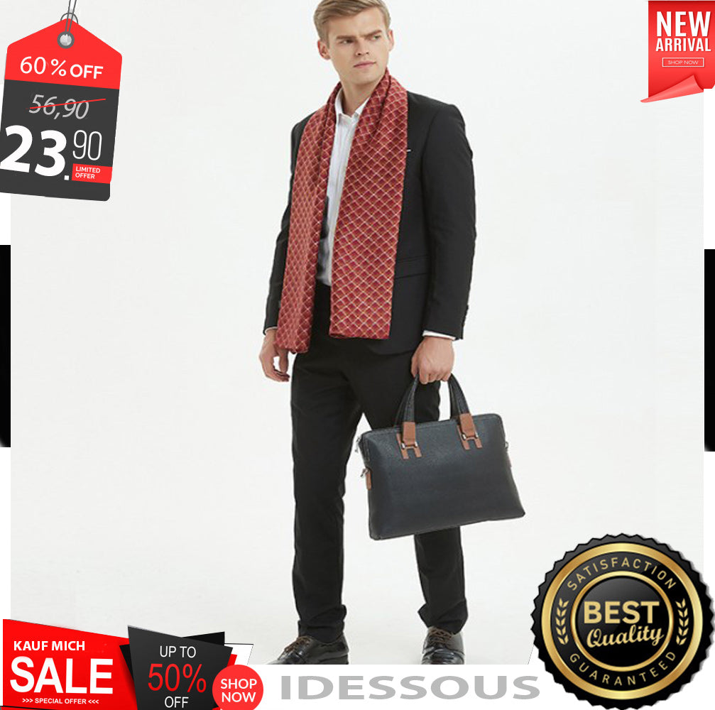 Men Scarf Red 160x30 ZH7