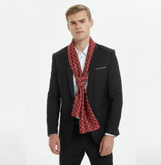 Men Scarf Red 160x30 ZH7
