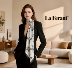 180x90 Silk Scarf business Style black beige Stole Shawl Foulard N347