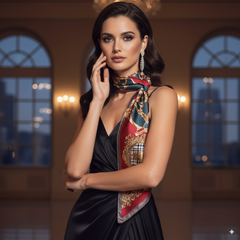 90x90 grün rot klassisch Stil N84