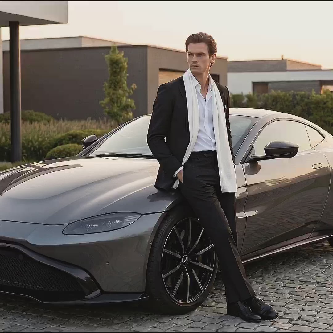 Herren 100% Seidenschal 180x90 N192