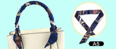 Tuch 100x5 Satin Seidentuch für Tasche Handtasche Krawatte schmal Halstuch Tasche Accessoire DIY Gürtel Armband Damen Geschenk Mutter